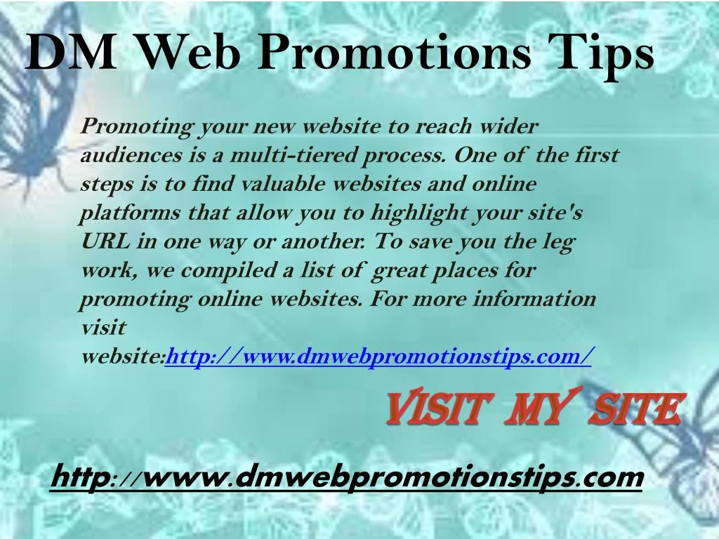 promoting your new website to reach wider