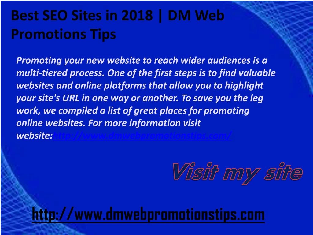 promoting your new website to reach wider