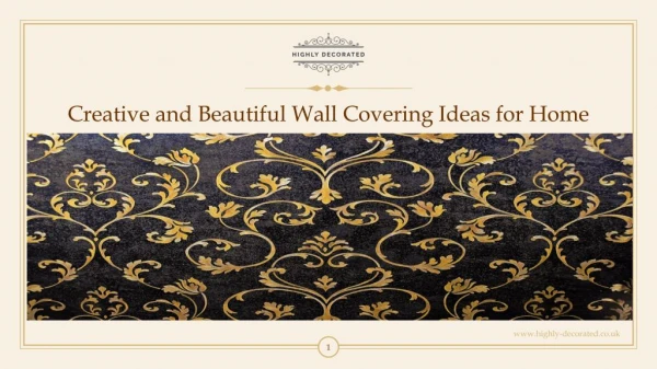 Creative and Beautiful Wall Covering Ideas for Home