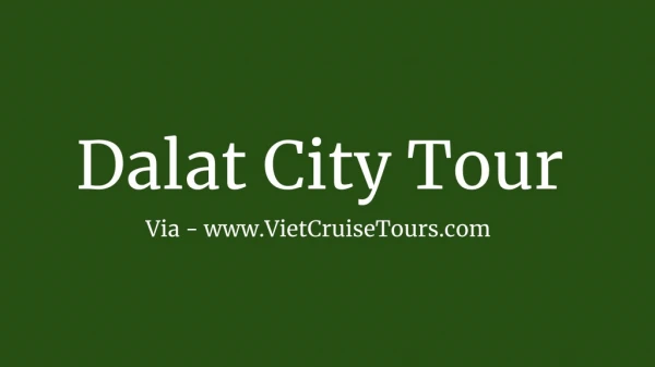 Dalat City Tour - Dalat One Day Tour