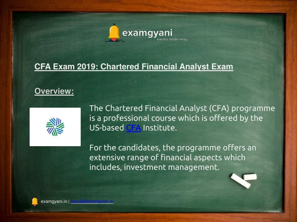 cfa exam 2019 chartered financial analyst exam