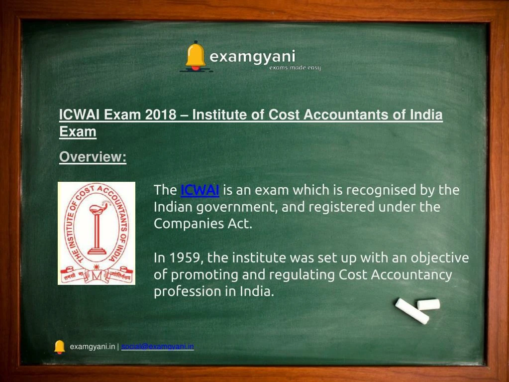 icwai exam 2018 institute of cost accountants