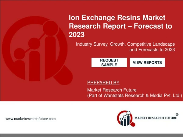 Ion Exchange Resins Market Trend, Growth, Sales, Analysis Forecast 2023