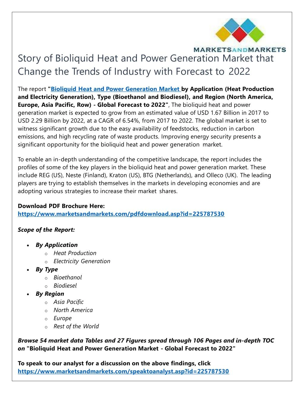 story of bioliquid heat and power generation