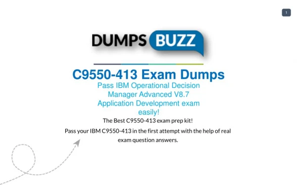 C9550-413 VCE Dumps - Helps You to Pass IBM C9550-413 Exam