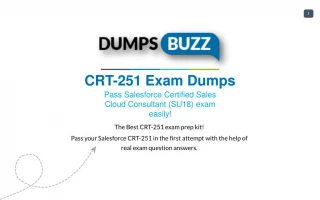 Mind Blowing REAL Salesforce CRT-251 VCE test questions - slide 1