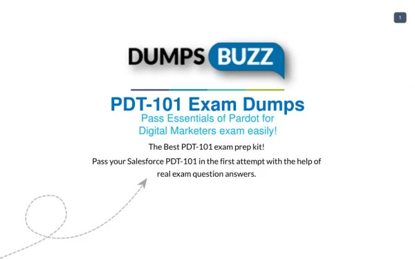 Some Details Regarding PDT-101 Test Dumps VCE That Will Make You Feel Better