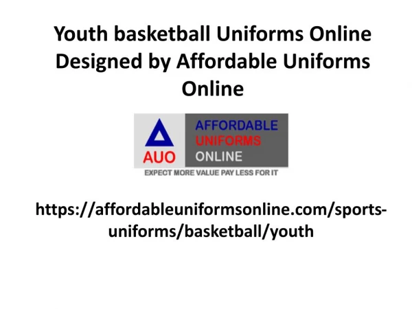 Youth Basketball Uniforms