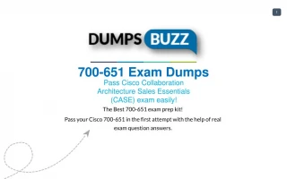 Some Details Regarding 700-651 Test Dumps VCE That Will Make You Feel Better - slide 1