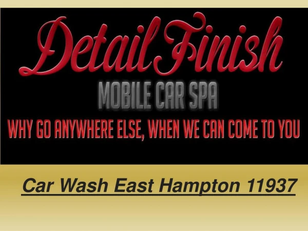Car Wash East Hampton 11937