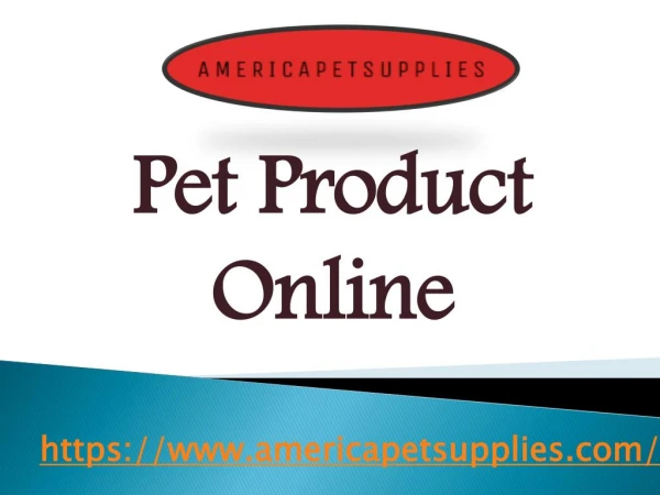 Pet Product Online