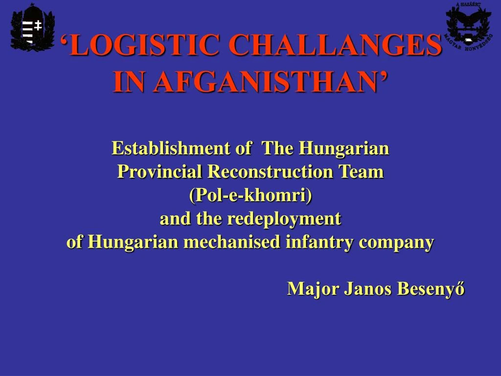 logistic challanges in afganisthan establishment