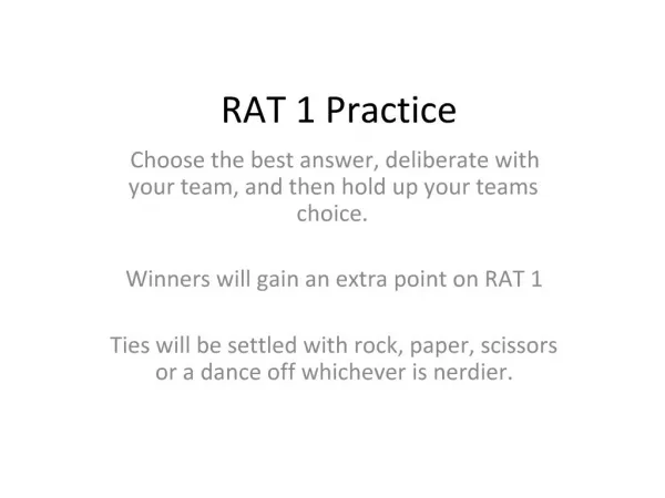 RAT 1 Practice