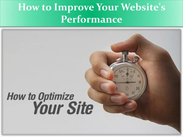 How to Improve Your Website's Performance