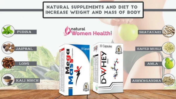 Natural Supplements and Diet to Increase Weight and Mass of Body