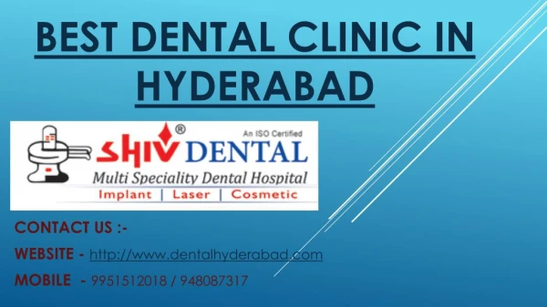 Best Dentist in Hyderabad