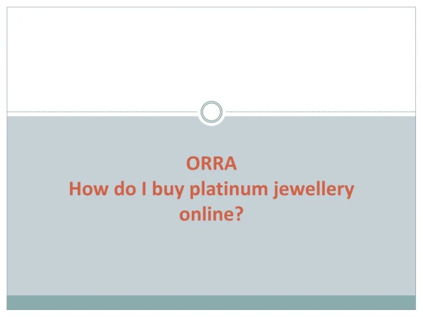 How do I buy platinum jewellery online?