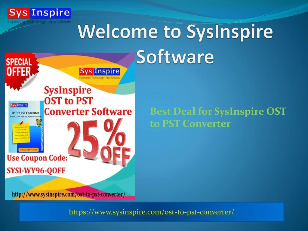 welcome to sysinspire software