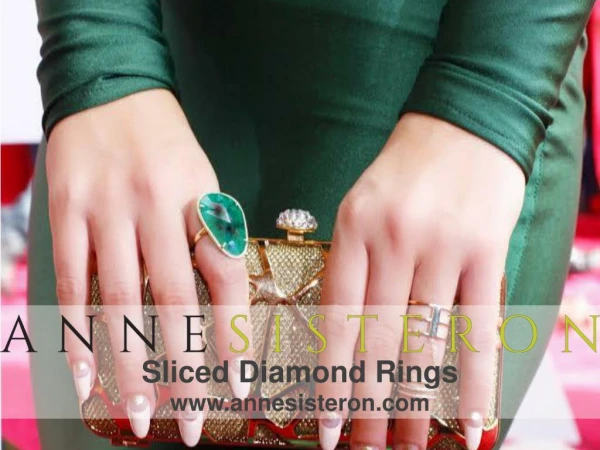 Sliced Diamond Rings by Anne Sisteron