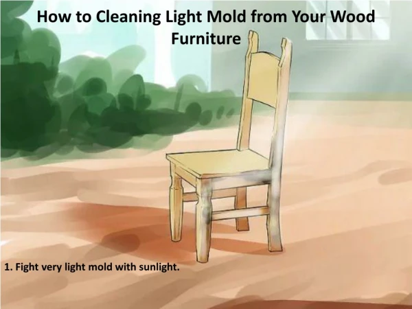 How to Cleaning Light Mold from Your Wood Furniture