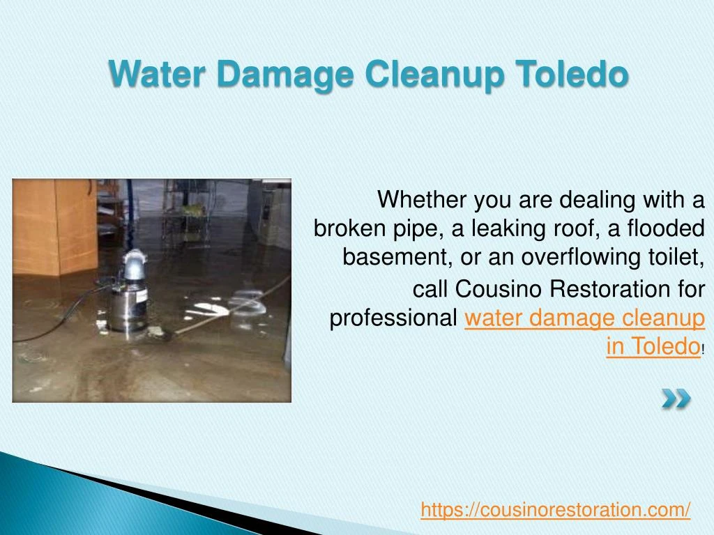 water damage cleanup toledo