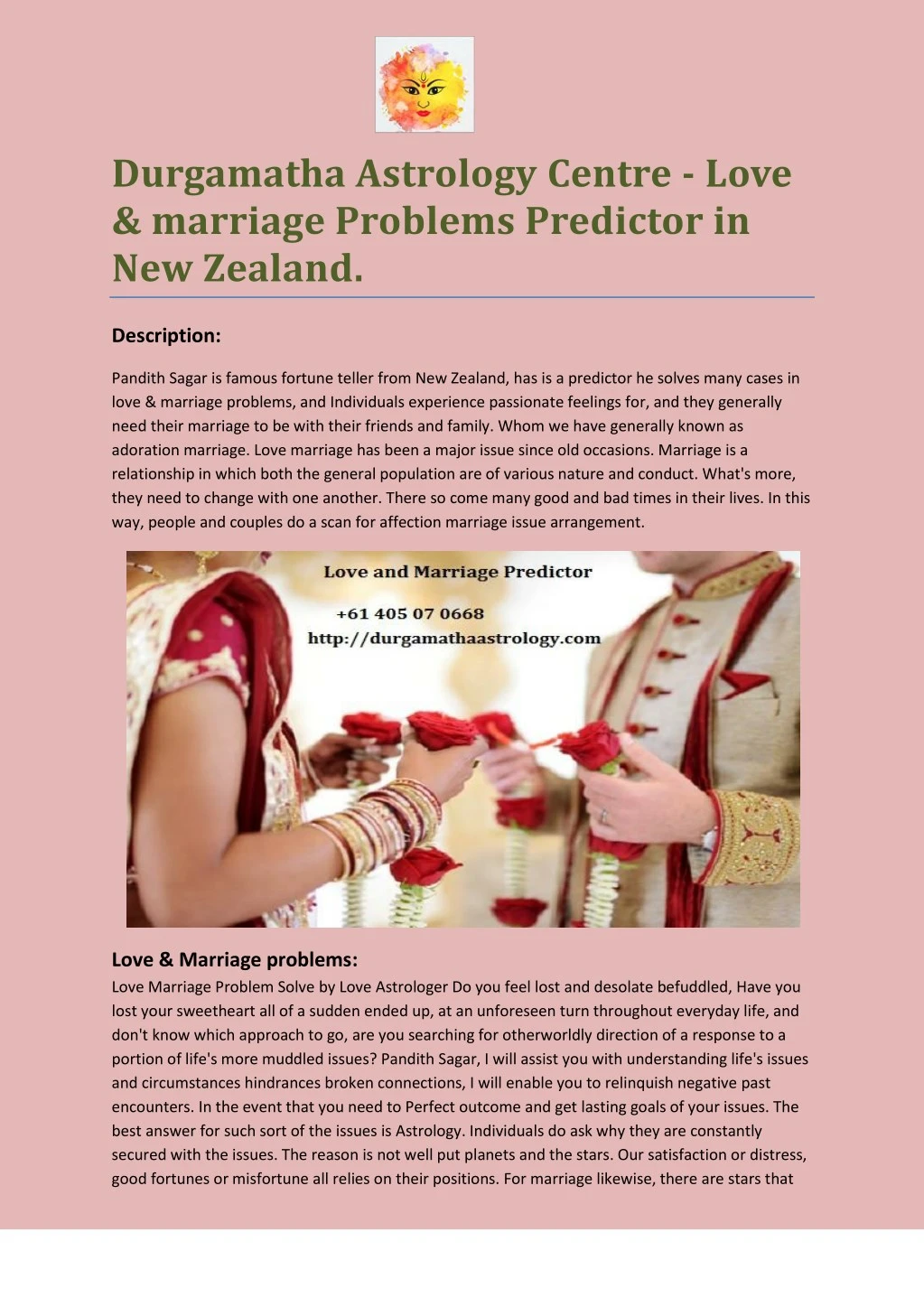 durgamatha astrology centre love marriage