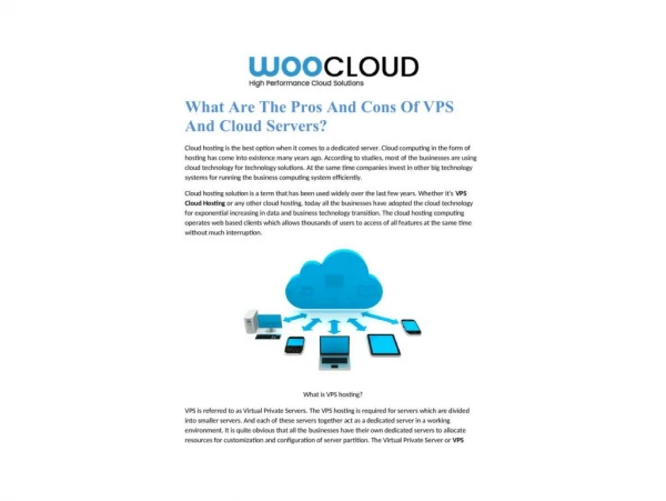What Are The Pros And Cons Of VPS And Cloud Servers?
