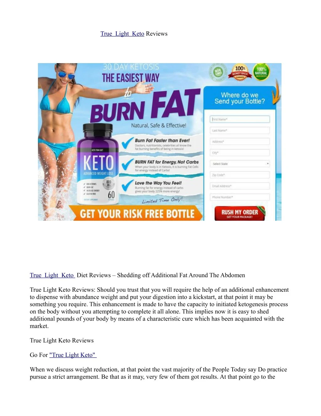 true light keto reviews