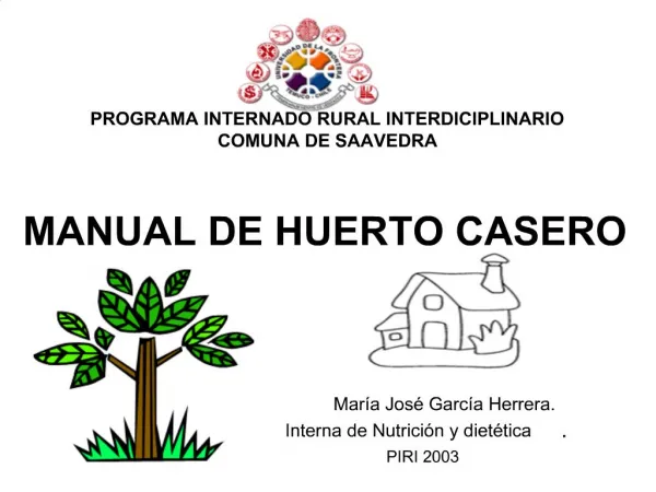 PROGRAMA INTERNADO RURAL INTERDICIPLINARIO COMUNA DE SAAVEDRA