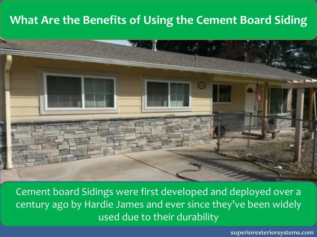 what are the benefits of using the cement board