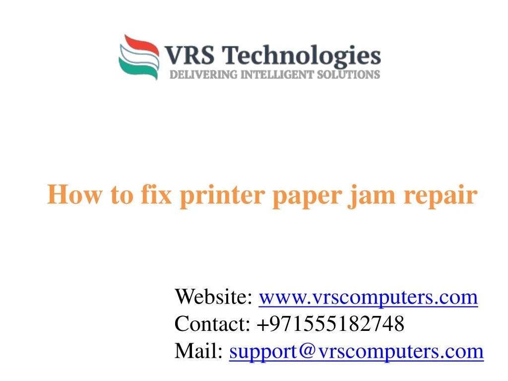 how to fix printer paper jam repair