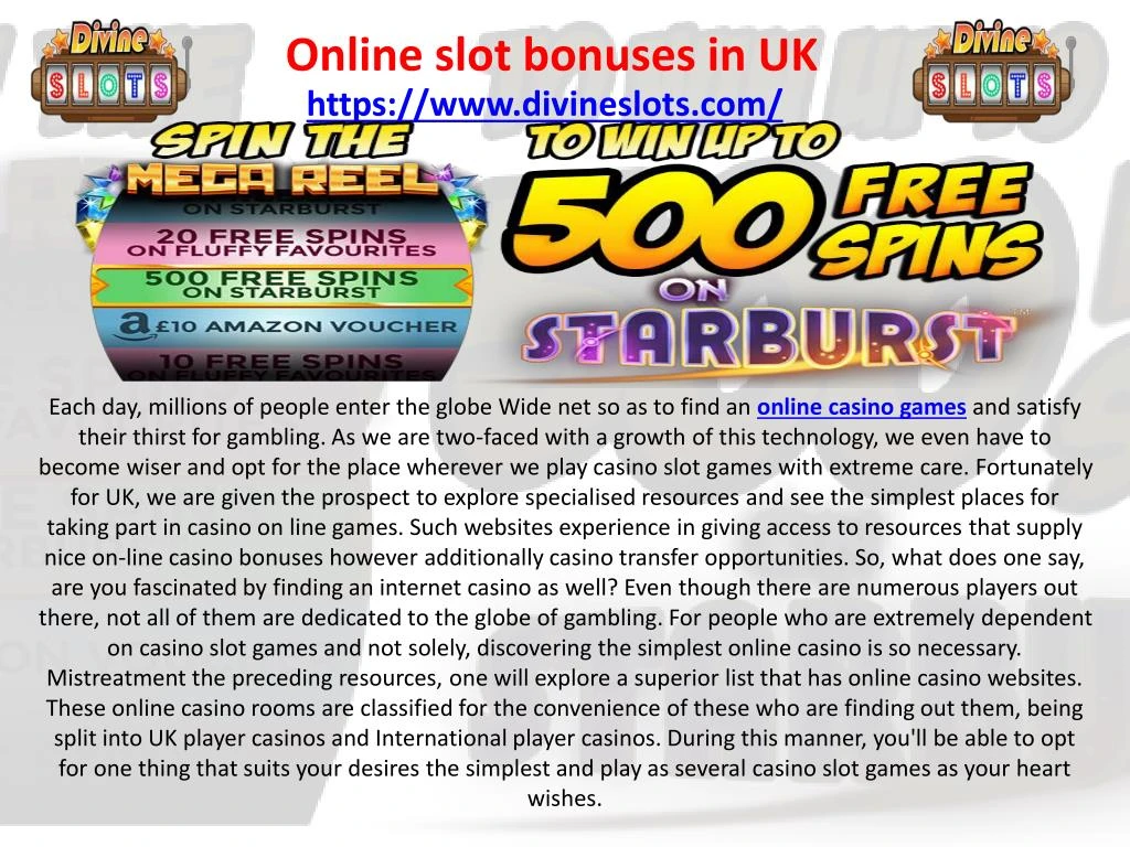 online slot bonuses in uk