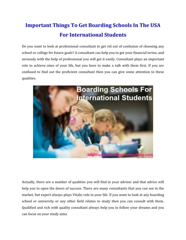 Important Things To Get Boarding Schools In The USA For International Students