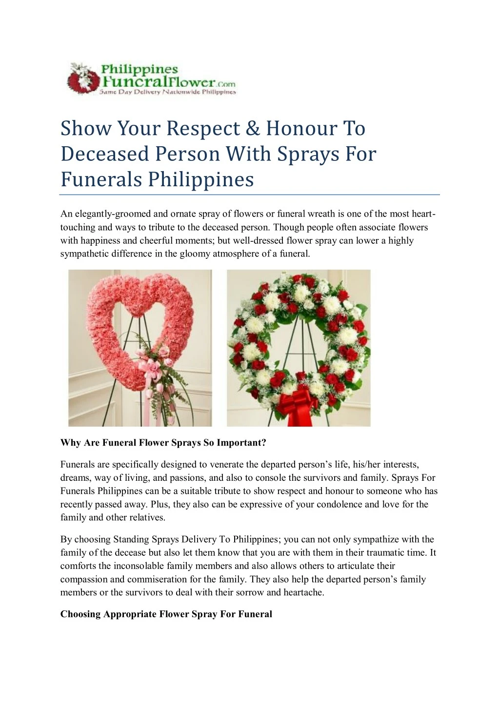 show your respect honour to deceased person with