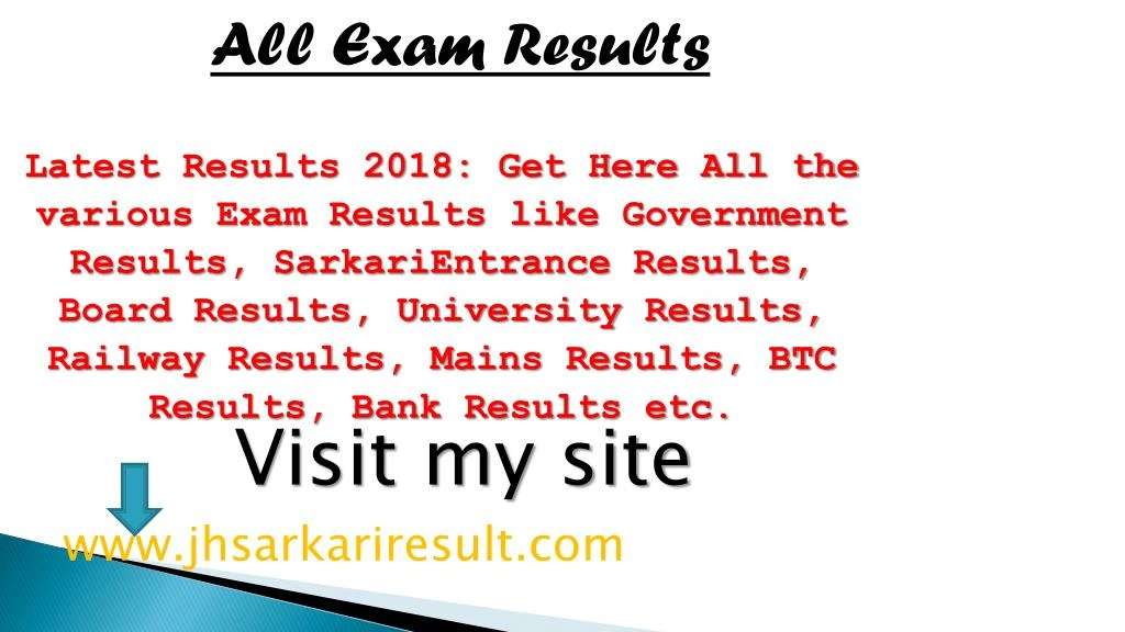 all exam results