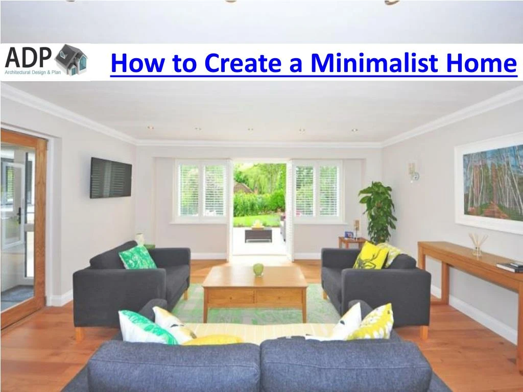 how to create a minimalist home