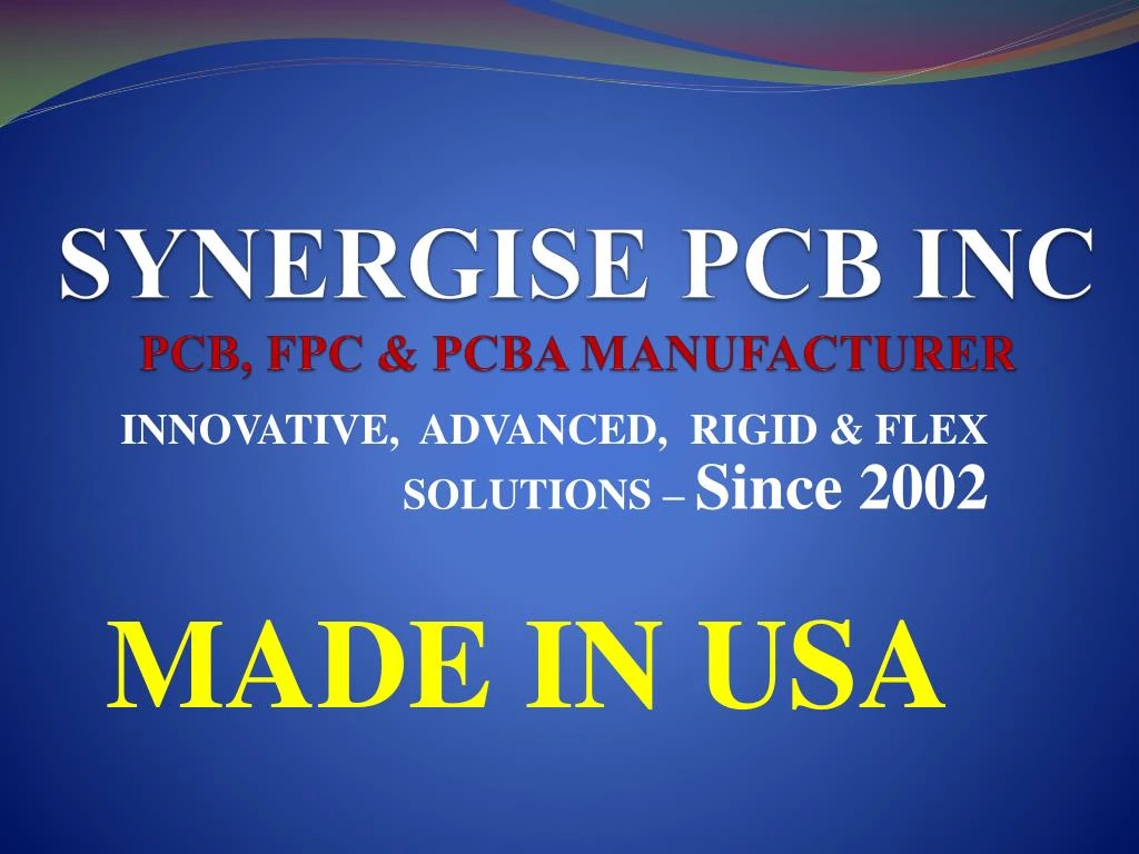 synergise pcb inc pcb fpc pcba manufacturer
