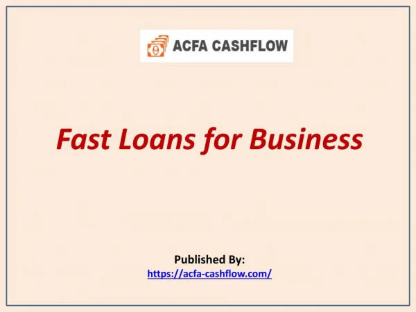 Fast Loans for Business