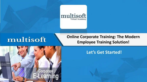 Best Corporate Training Programs Provider - Multisoft Virtual Academy