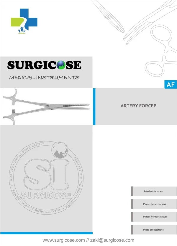 ARTERY FORCEPS BY SURGICOSE