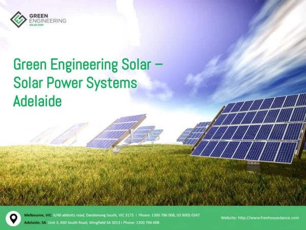 Green Engineering Solar – Solar Power Systems Adelaide