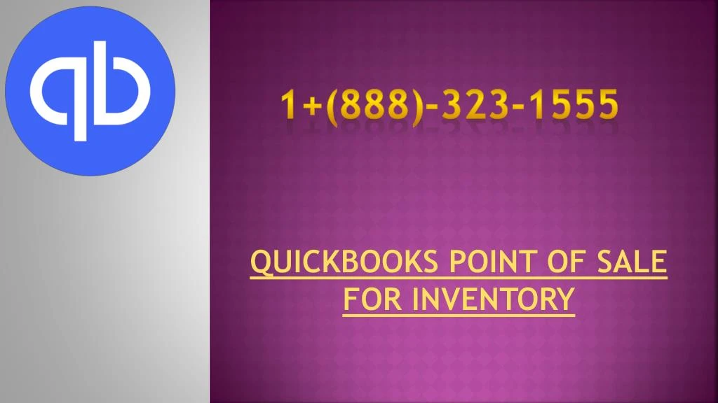 quickbooks point of sale for inventory