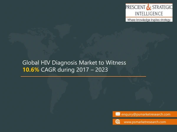 HIV Diagnosis Market to Grow at a Stable Rate During the Forecast Period
