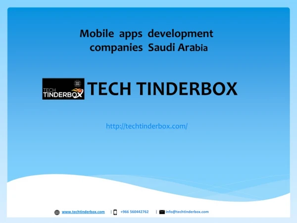 Mobile apps development companies in Saudi Arabia