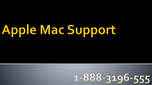 Apple Mac Support Number