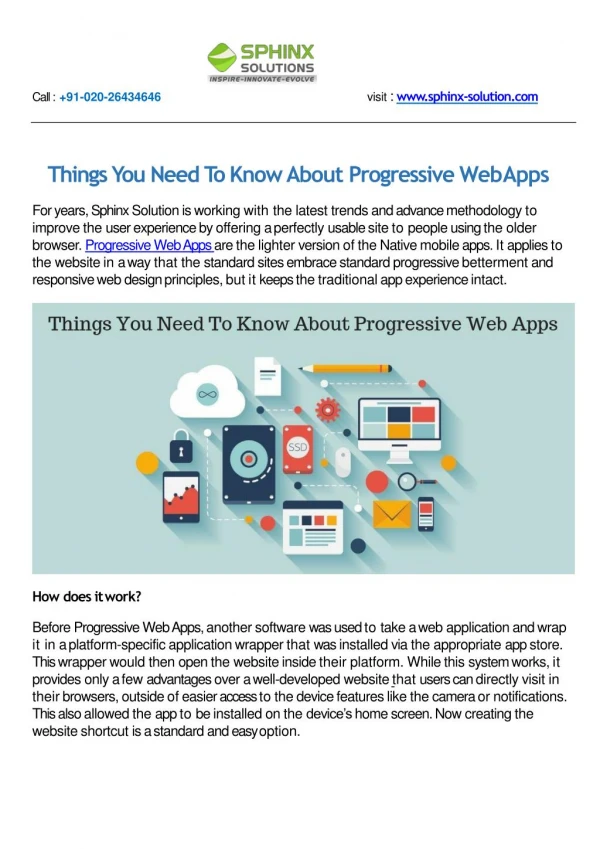 Things You Need To Know About Progressive Web Apps
