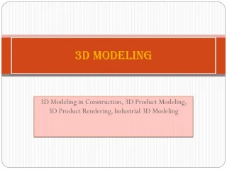 3D Modeling - slide 1