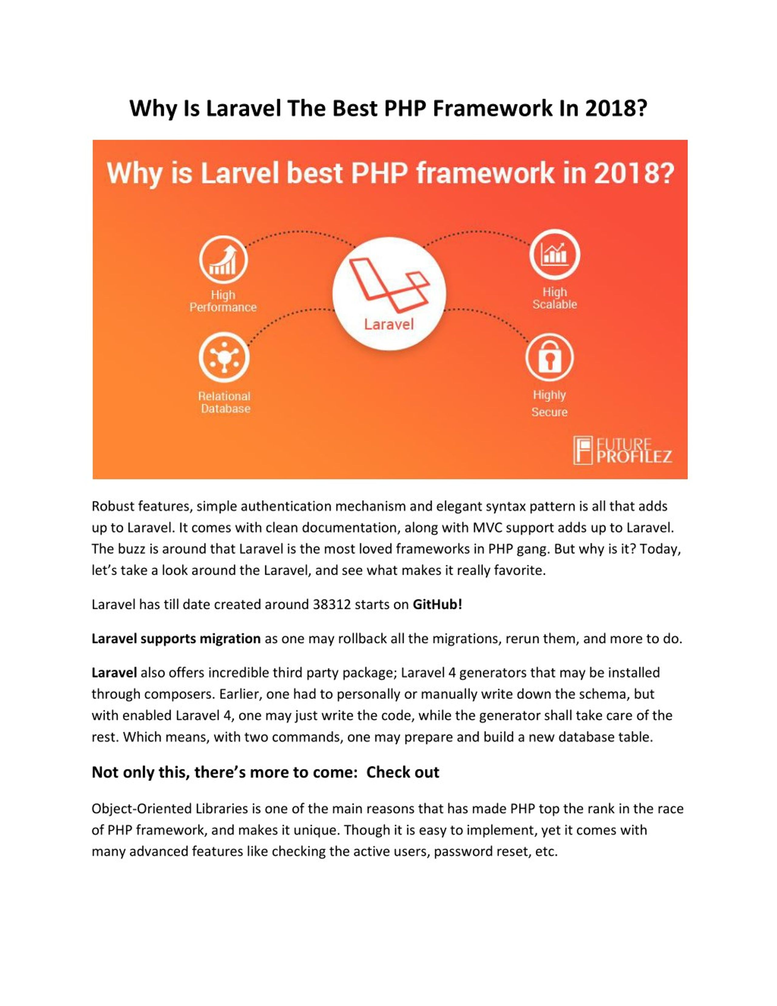 PPT - Why Is Laravel The Best PHP Framework In 2018? PowerPoint ...