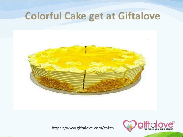 Colorful Cake get at Giftalove