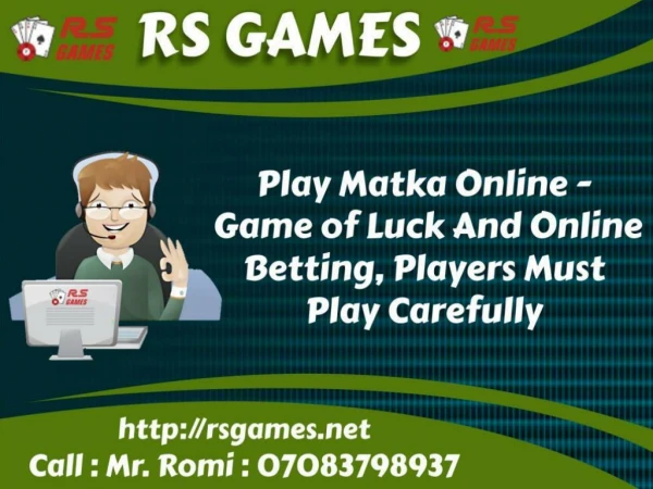 Matka Play Online, Online Satta Play -RS GAMES